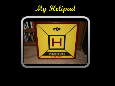 Custom built and painted helipad.