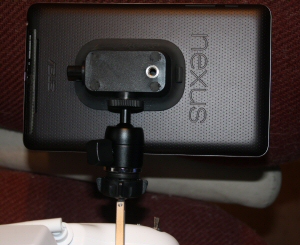The Nexus attached to the TX via the Nootle and small adjustable mount