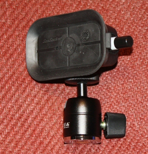 This is the Seasucker suction device coupled with the Nootle adjustable mount.