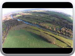 DJI Phantom 2 Vision climb to 1000ft over the Thames in South Oxfordshire