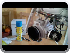 First look at the Rotorpixel gimbal for DJI Phantom 2 Vision - on the kitchen table!
