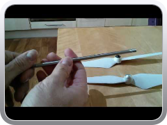 How to balance Phantom 2 Vision props using Glen's rod and no balancer!