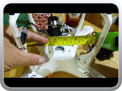 Dimensions of the hole on the Phantom 2 v2 for H3-3D - requested by Dave