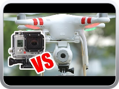 DJI Phantom 2 Vision Camera VS GOPRO 3
